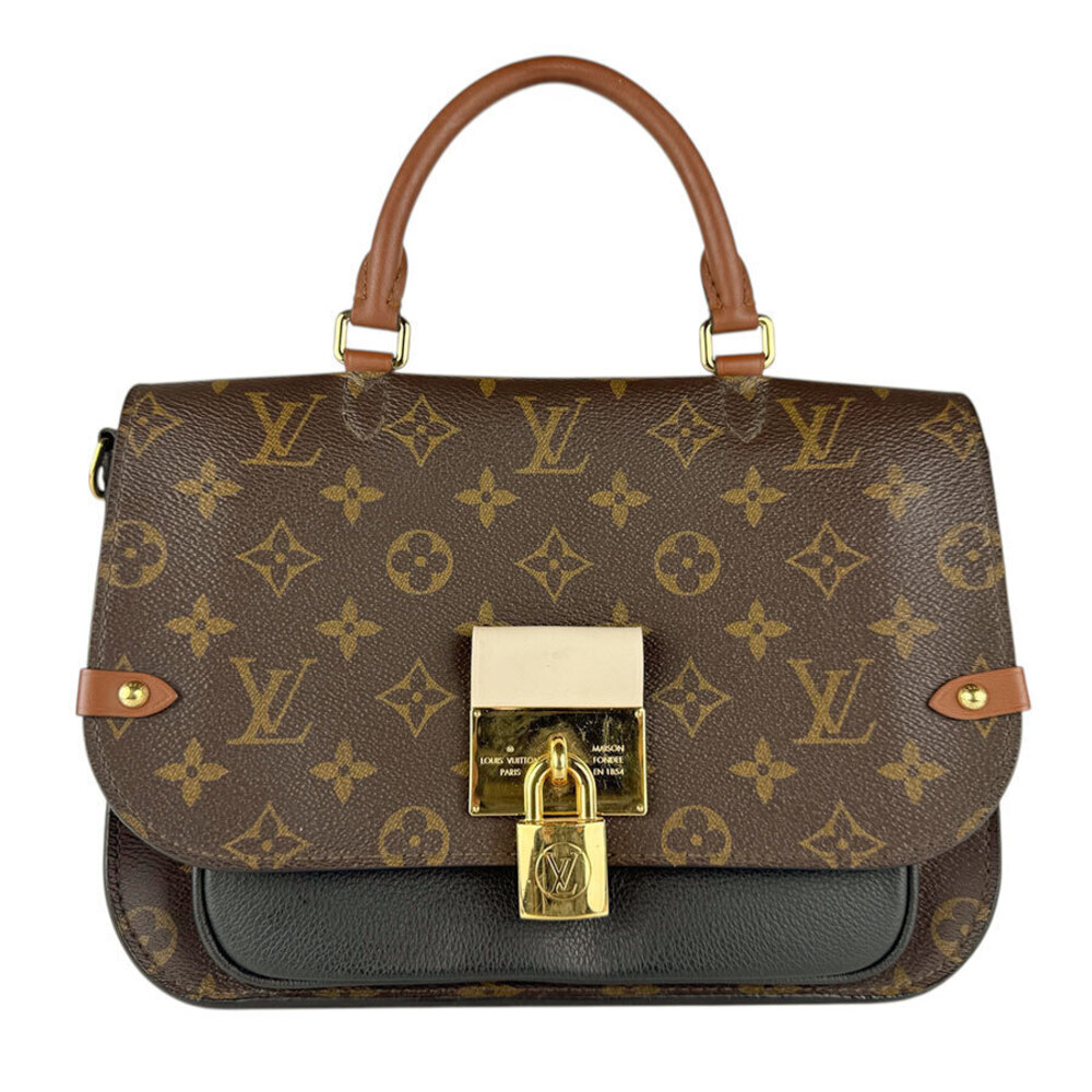 Louis Vuitton Shoulder Bag Monogram Vaugirard Canvas Brown Black Beige Cream